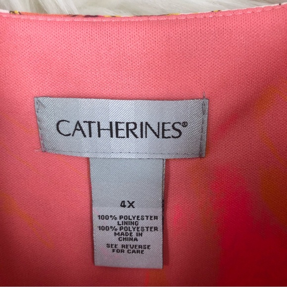 Catherine’s Plus SZ 4X Paisley Print Dress, Multi Layers of Ruffles, Chiffon - Picture 12 of 12